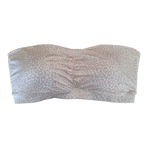 Maidenform Bandeau Bra Style 40974 size 38 Strapless Tube Bra Beige Animal Print - Picture 8 of 12